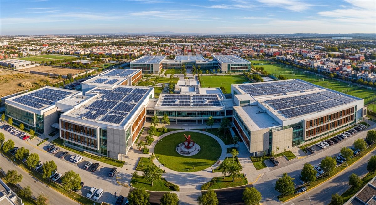 Campus con energía solar