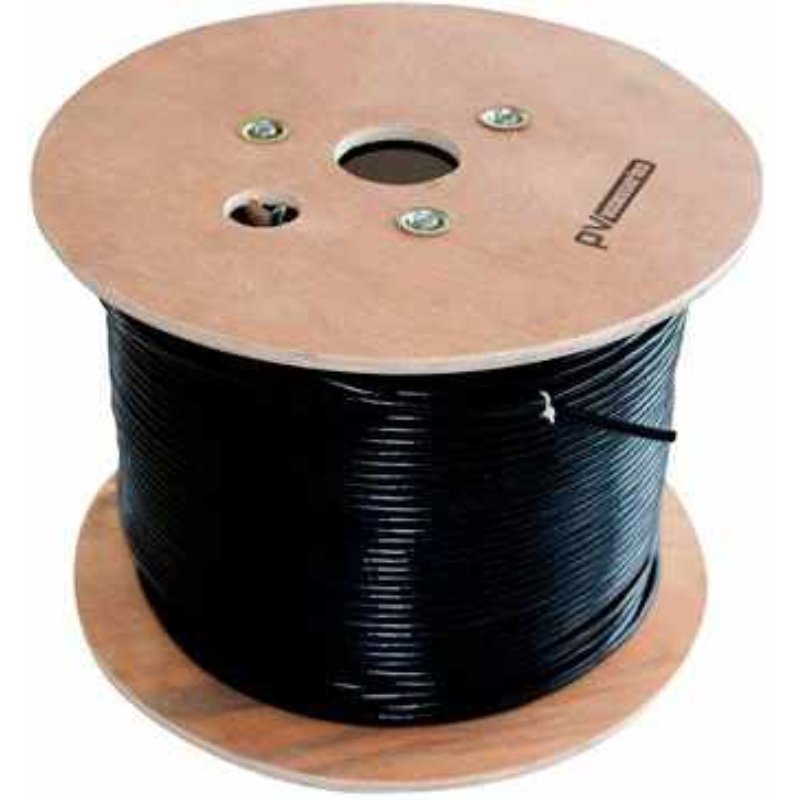 Cable Fotovoltaico negro PV Wire carrete 762 mts 10AWG 2000V De 19 hilos