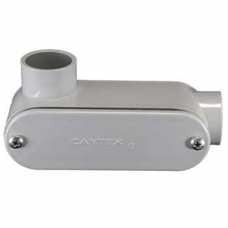 Conduleta de PVC tipo LL de 3/4"