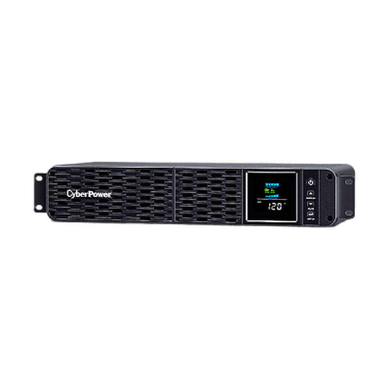 CYBERPOWER CP1500PFCRM2U UPS de 1500 VA/1000 W, Topología Línea Interactiva, Entrada 120 Vca NEMA 5-15P, Onda Senoidal Pura, Torre o Rack 2 UR, Con 8