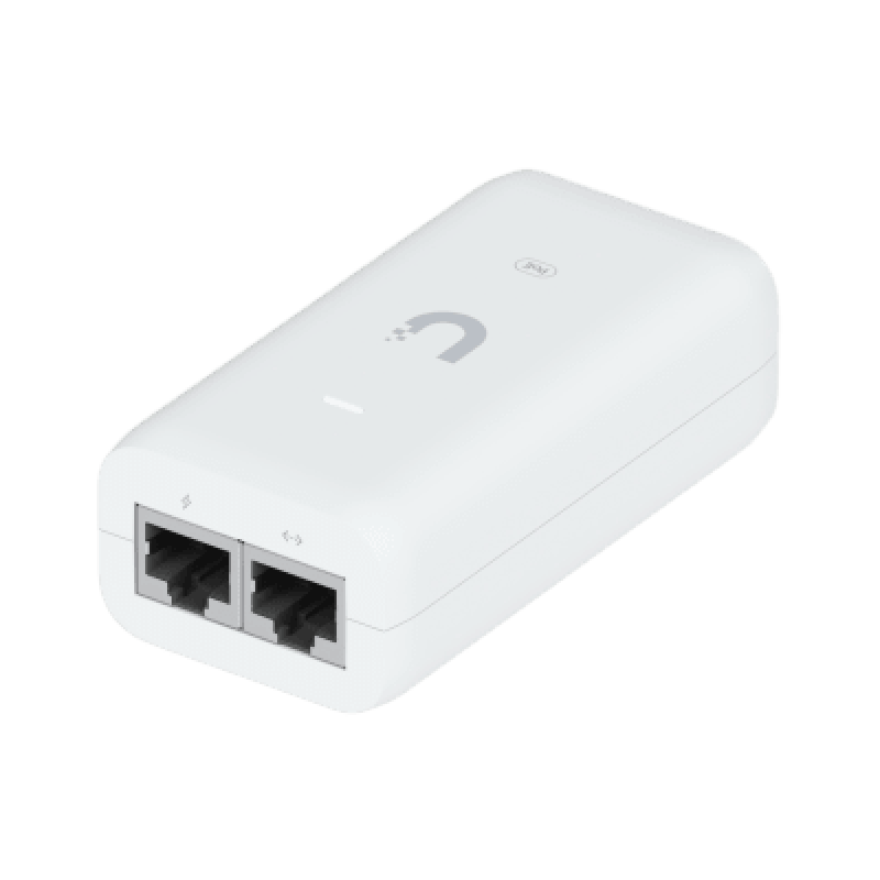 UBIQUITI U-POE Inyector / Adaptador POE UniFi U-POE (48 VDC, 0.32 A hasta 15W) puerto Gigabit, ideal para equipos UniFi, incluye cable AC