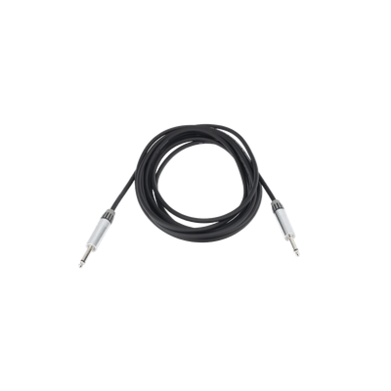 Cable de Audio / Plug 1/4 in a Plug 1/4 in Stereo / 5 m (16.4 ft) / Conectores Cromados / Blindado