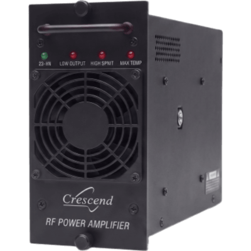 Amplificador de Potencia VHF / 100 Watts / 136-174 MHz / Modular / Rack 19" / Protección VSWR / Enfriamiento por Ventilador / LED Indicadores