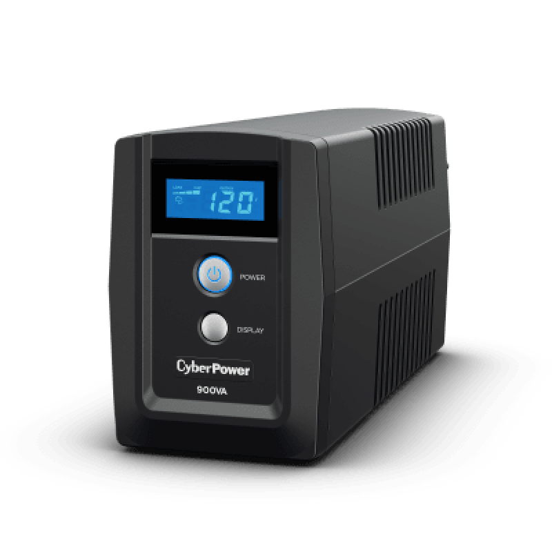 CYBERPOWER OM900ATLCD UPS de 900 VA/420 W, Topología Línea Interactiva, Entrada 120 Vca NEMA 5-15P, y 6 Salidas NEMA 5-15R, Con Regulador de Voltaje (
