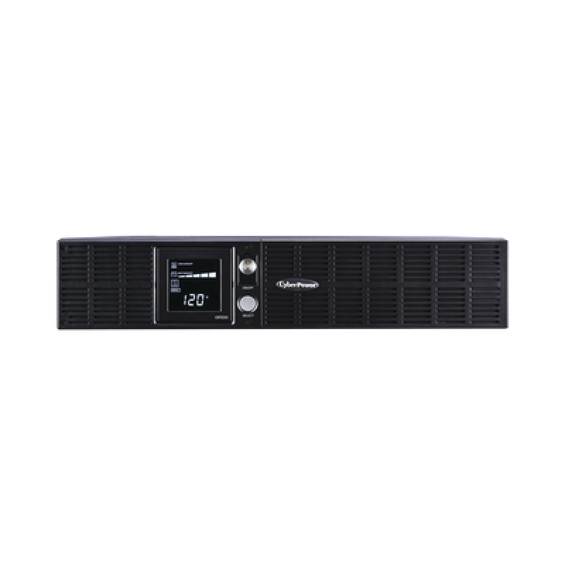 CYBERPOWER OR1500LCDRT2U UPS de 1500 VA/900 W, Topología Línea Interactiva, Entrada 120 Vca NEMA 5-15P, Torre o Rack 2 UR, Con 8 Tomas NEMA 5-15R