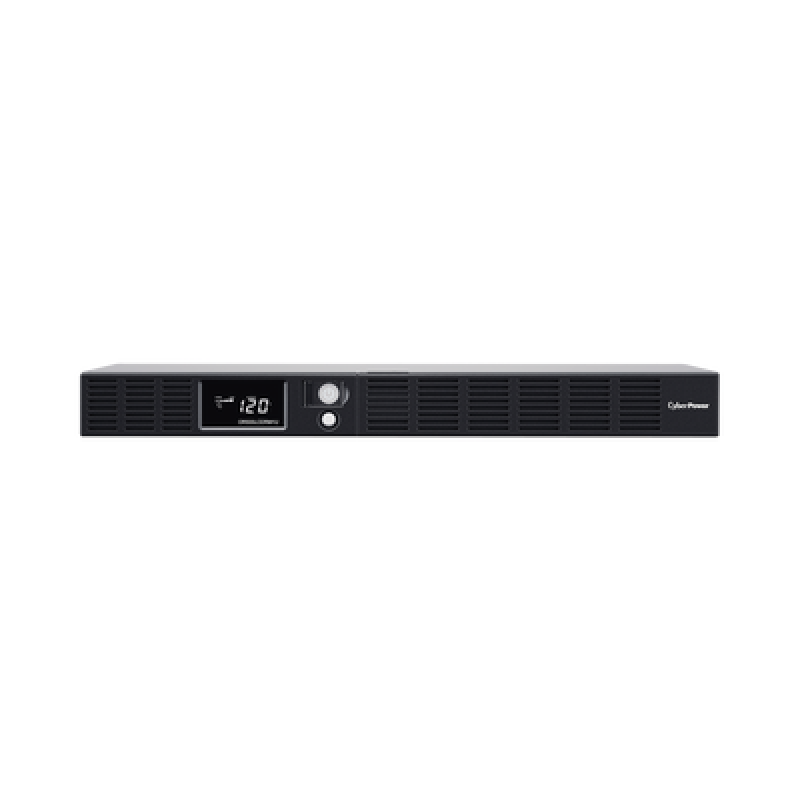CYBERPOWER OR500LCDRM1UA UPS de 500 VA/300 W, Topología Línea Interactiva, Entrada 120 Vca NEMA 5-15P, Tipo Rack 1 UR, Con 6 Tomas NEMA 5-15R