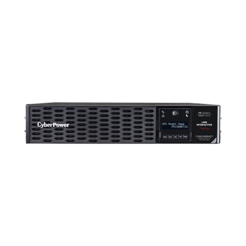 CYBERPOWER PR1500RT2U UPS de 1500 VA/1500 W, Topología Línea Interactiva, Entrada 120 Vca NEMA 5-15P, Onda Senoidal Pura, Torre o Rack 2 UR, Con 8 Tom