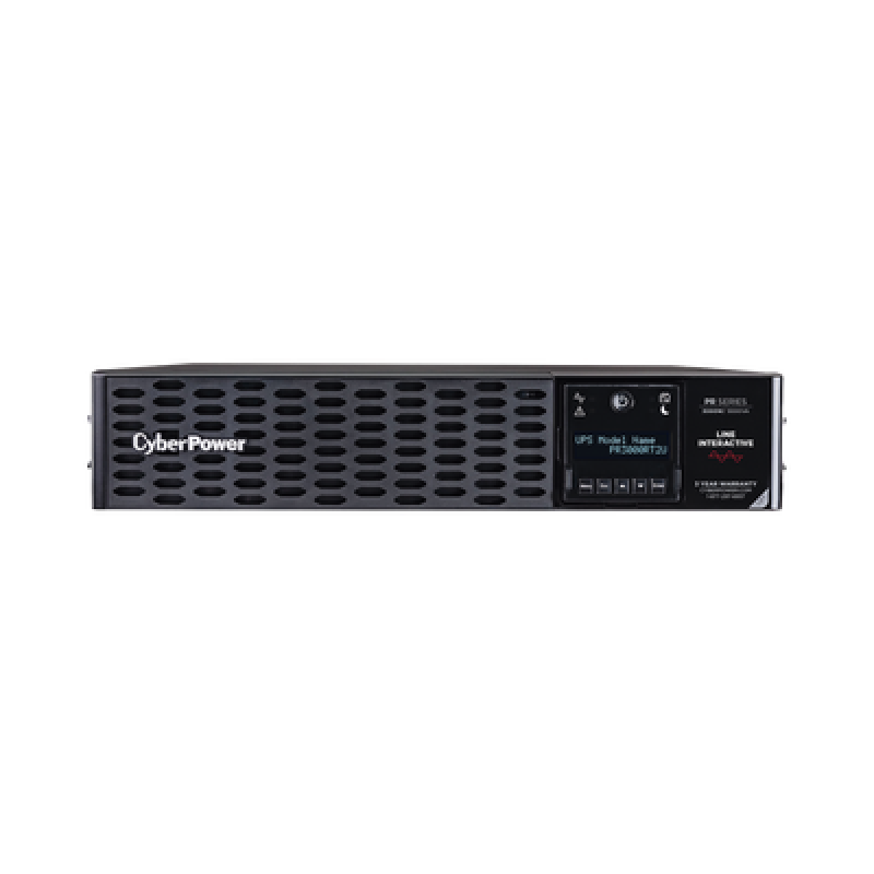 CYBERPOWER PR3000RT2U UPS de 3000 VA/3000 W, Topología Línea Interactiva, Entrada 120 Vca NEMA L5-30P, Onda Senoidal Pura, Torre o Rack 2 UR, Con 8 To