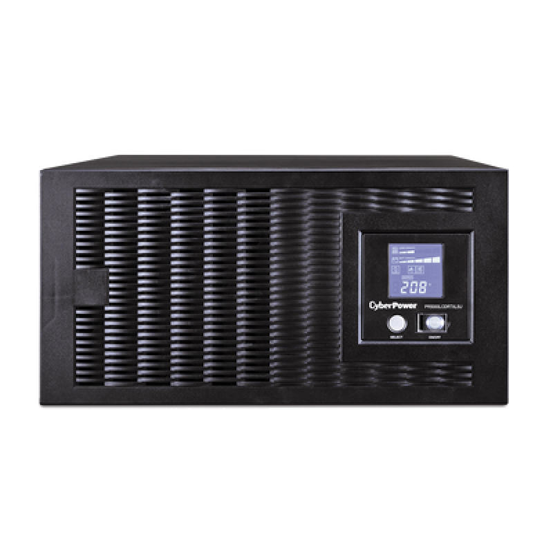 CYBERPOWER PR5000LCDRTXL5U UPS de 5000 VA/4500 W, Topología Línea Interactiva, 200 - 240 Vca de Entrada, 208 Vca de Salida, Onda Senoidal Pura, Torre
