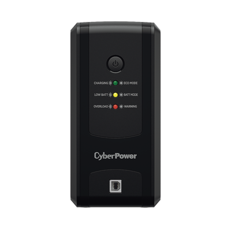 CYBERPOWER UT-550GU UPS de 550 VA/275 W, Topología Línea Interactiva, Entrada 120 Vca NEMA 5-15P, y 8 Salidas NEMA 5-15R, Puerto USB, Con Regulador de