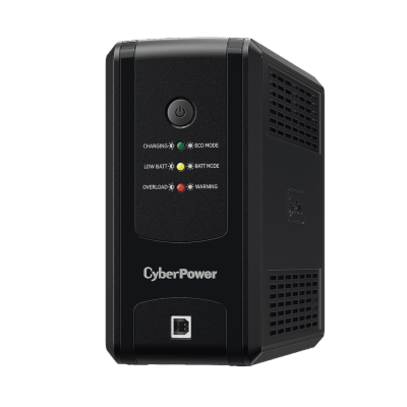 CYBERPOWER UT-750GU UPS de 750 VA/375 W, Topología Línea Interactiva, Entrada 120 Vca NEMA 5-15P, y 8 Salidas NEMA 5-15R, Puerto USB, Con Regulador de