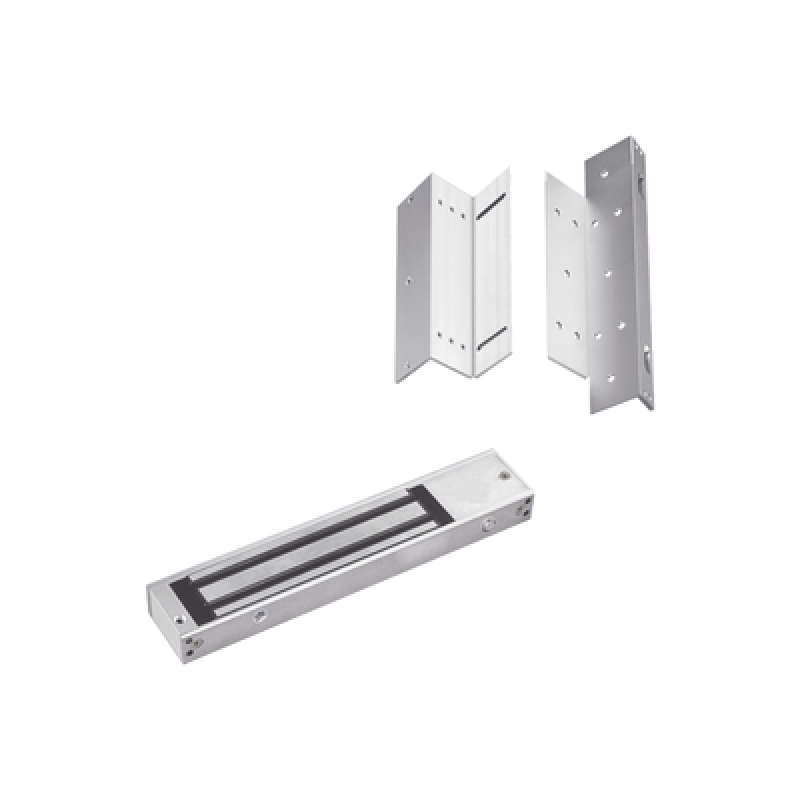 ACCESSPRO MAG600NLEDK Kit para control de acceso incluye Chapa magnética de 600Lbs / Montajes L y Z