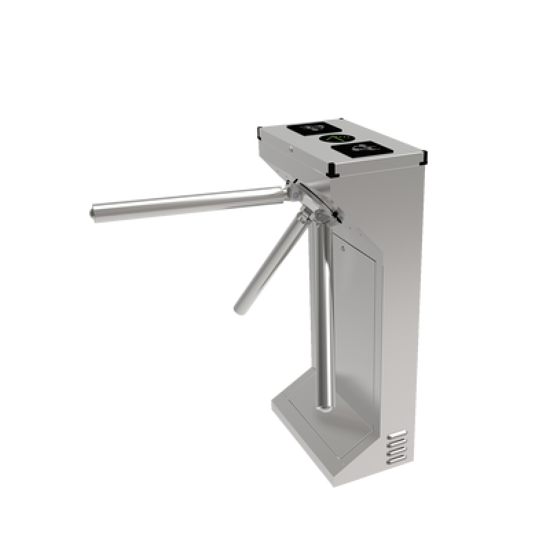ACCESSPRO AP-1000-HD Torniquete Industrial en Acero Inoxidable, Bidireccional, USO RUDO, Espacio para Lectora de Proximidad