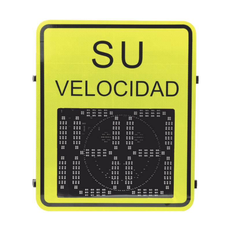 ACCESSPRO XRADAR-IP Radar Medidor de Velocidad de 3 Dígitos / Doble salida de Relevador / Tarjeta Micro SD / Puerto de red TCP IP / Detección de Exces