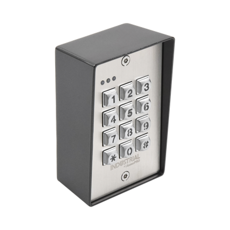 AccessPRO Industrial PRO-KEYPAD-1V2 Teclado exterior/interior antivandálico, 3 relevadores, salida wiegand, 1200 usuarios