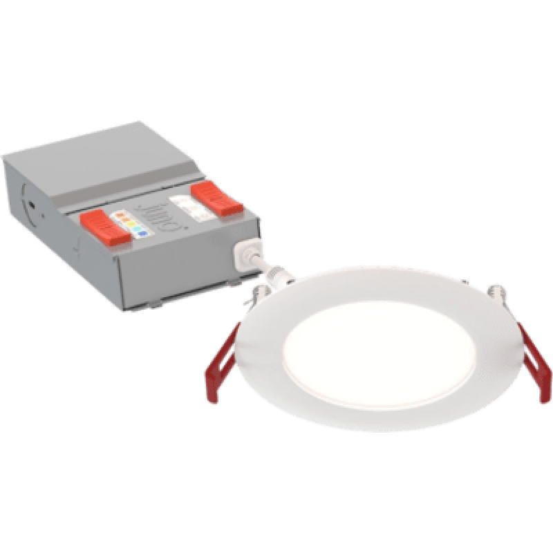 Luminaria LED Empotrable / 4 Pulgadas / CCT Ajustable 2700K-5000K / CRI 90+ / Atenuación Triac / Clasificación IC / Ubicación Húmeda