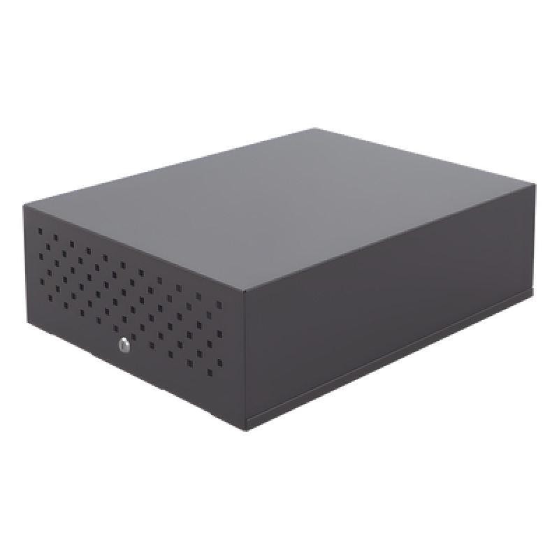 Gabinete Metálico de Seguridad para DVR/NVR. Tamaño Max. de DVR/NVR: 440 x 177 x 462 mm (An. x Al. x Prof.)