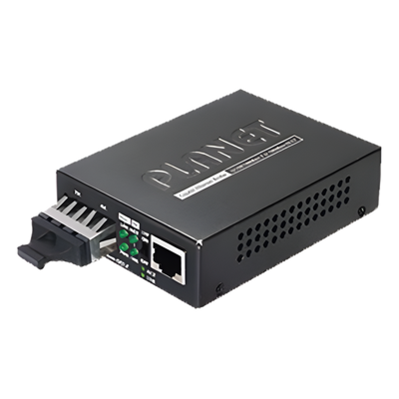 Convertidor de Medios 1000 Mbps UTP/Fibra Óptica Mono-Modo Hasta 20 Km, Conector SC