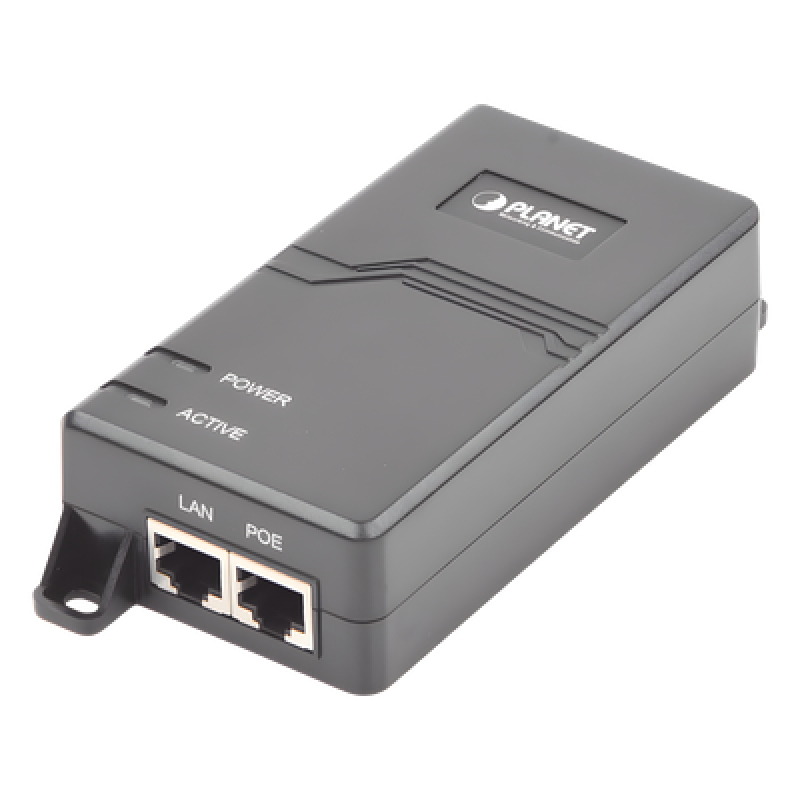 Inyector PoE IEEE 802.3at, Puertos Gigabit, Hasta 30 W de Salida PoE (Mid-span)