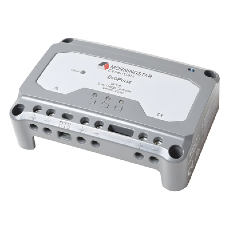 Controlador Solar PWM / 12/24 Vcc Auto-detección / 20 A / PV 60 V / Protección Transitoria 1500 W