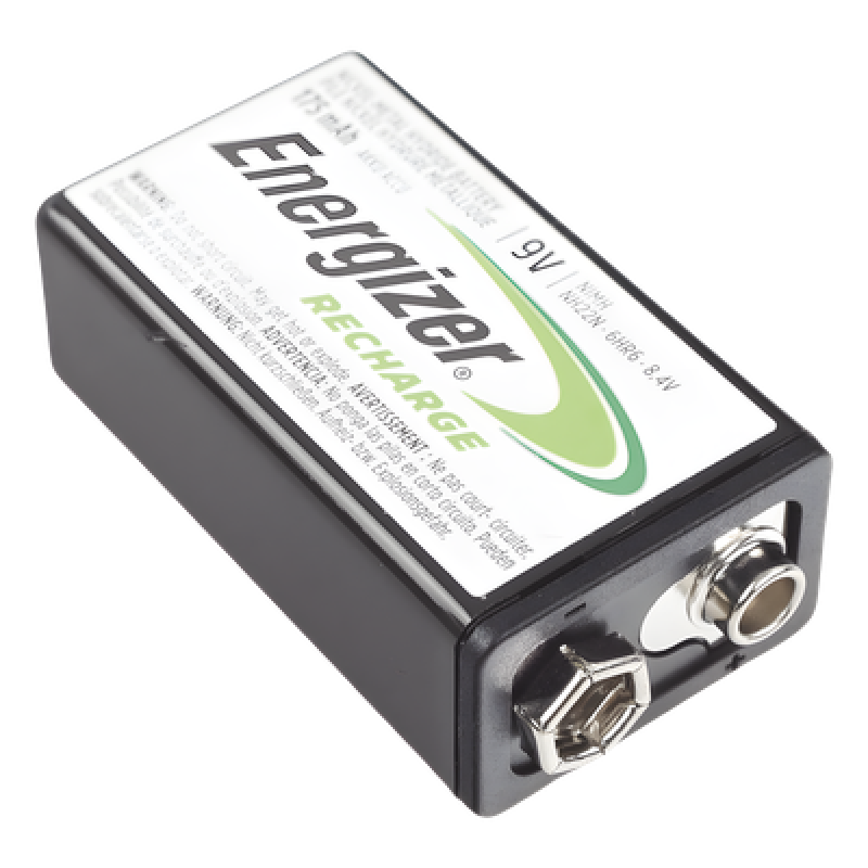 Batería Recargable Ni-MH / 9V / 175 mAh / 8.4V Nominal / Compacta