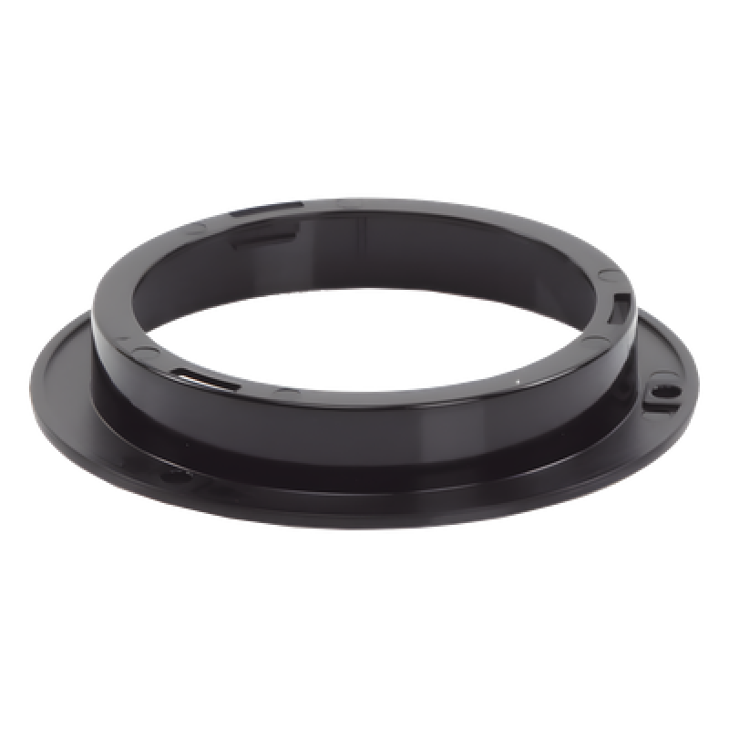 Brida de policarbonato, Color Negro, Accesorio para plafón Serie ED3040