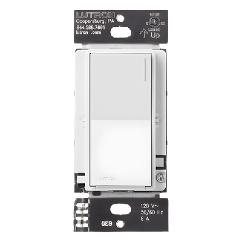 Apagador auxiliar Sunnata de pared para control de 3 vías o escalera, 120 V, compañero cableado del apagador principal del sistema RadioRA 3, color blanco brillante (White)