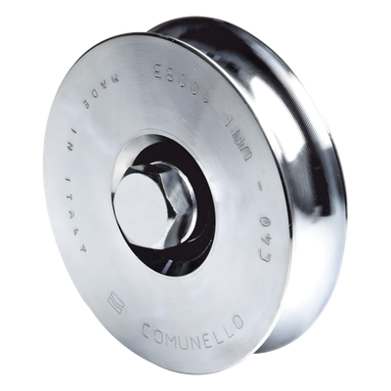 310 - Rueda de 8 cm SIN Soporte / Soporta hasta 200 kg / Canal Tipo "U"