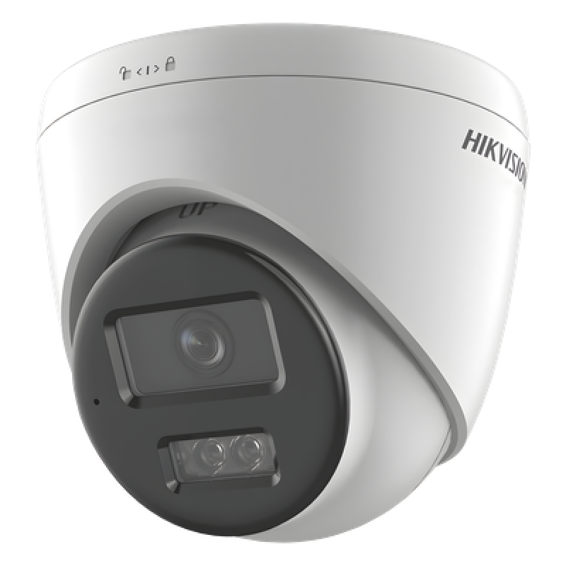 Cámara Turret IP / 8 Megapixel (4K) / Dual Light 30 m (98.4 ft) / Lente 2.8 mm / 113° HFOV / AcuSense Lite / IP67 / PoE