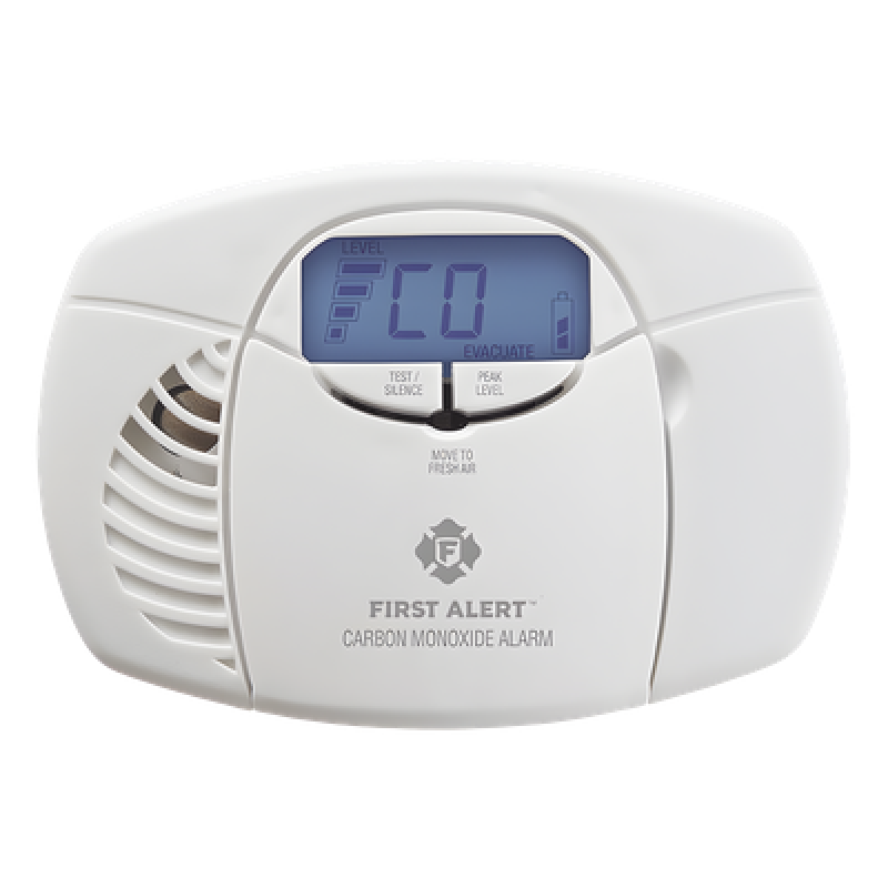 Alarma de monóxido de carbono (CO) operada por baterías con display digital
