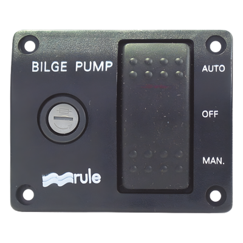 Switch de tres posiciones para control de bombas de achique.