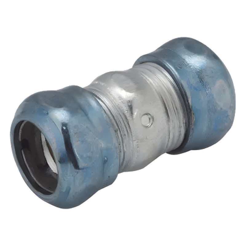 Cople Compresión Hermético de Acero Galvanizado para Pared Delgada de 1 1/2" .