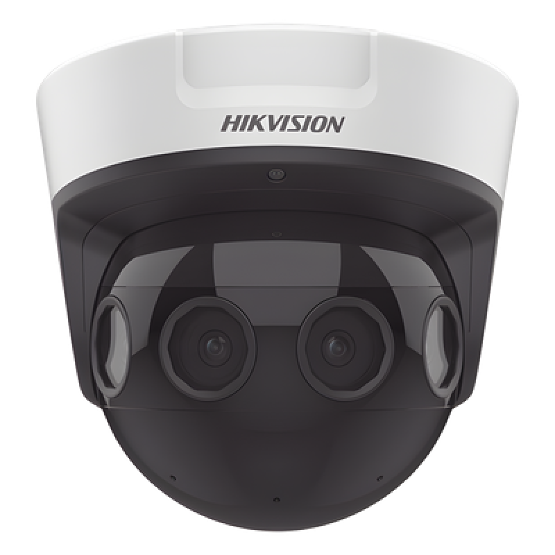 PanoVu Series / Vista Panorámica 180° / 32 Megapixel en Total / 4 Lentes 2.8 mm (4 Lentes 8 Megapixel) / 20 mts IR / Exterior IP67 / IK10 / 12 Vcc / PoE+ / Micro SD