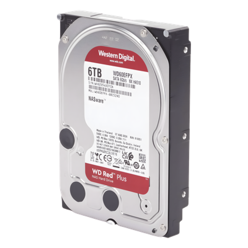 Disco Duro Red de 6TB / 5400 RPM / Optimizado para NAS / Uso 24-7 / 3 Años de Garantia