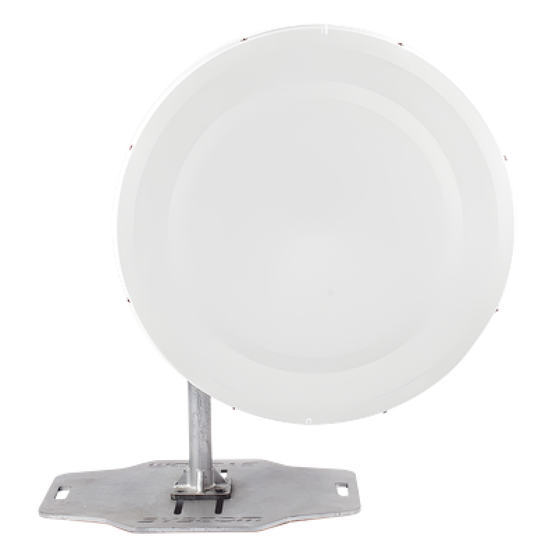 Antena Parabólica Direccional / 32.1 dBi / 4.9 a 6.4 GHz / Doble Polarización MIMO / Plato Profundo / Guía de Onda / Soporte Incluido