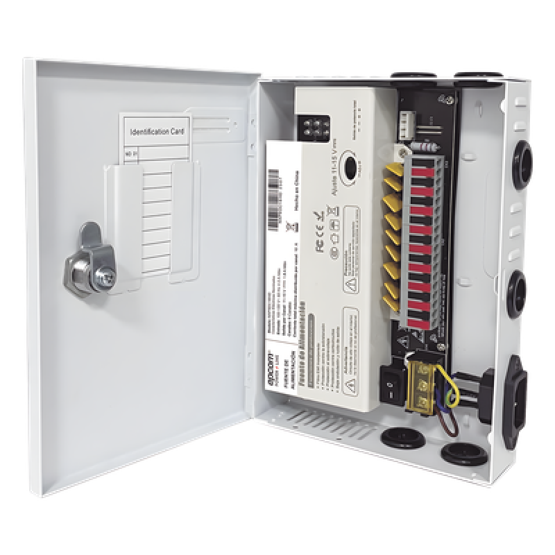 Fuente / 11-15 V / 9 canales / 16 A / Alta tecnología en seguridad / Doble ventilador / Hasta 1.8 Amperes por Salida / Filtro de ruido por canal / Diseño de alta gama.
