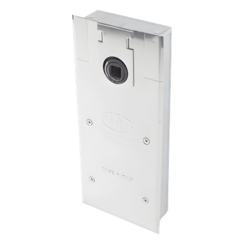 Bisagra de piso, / Cierrapuertas DC450 / Para Puertas de Doble Acción hasta 120 kg / Ángulo de Apertura 130° / Ajuste de Velocidad de Cierre y Latch