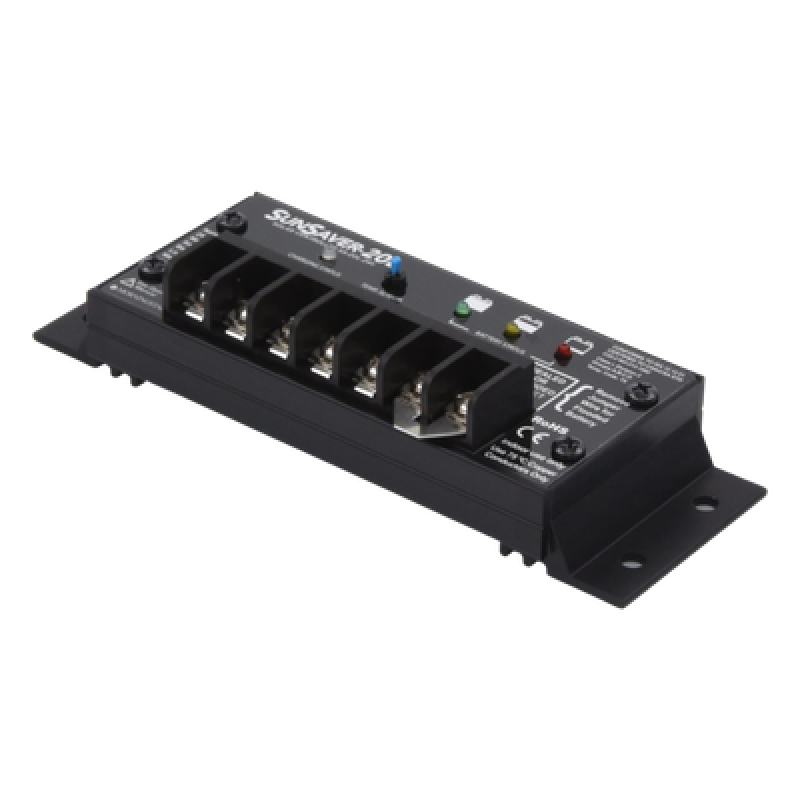 Controlador de Carga Solar PWM / 20 A / 24 VCC / Encapsulado Epóxico / Clase 1 Div 2 / Compensación de Temperatura