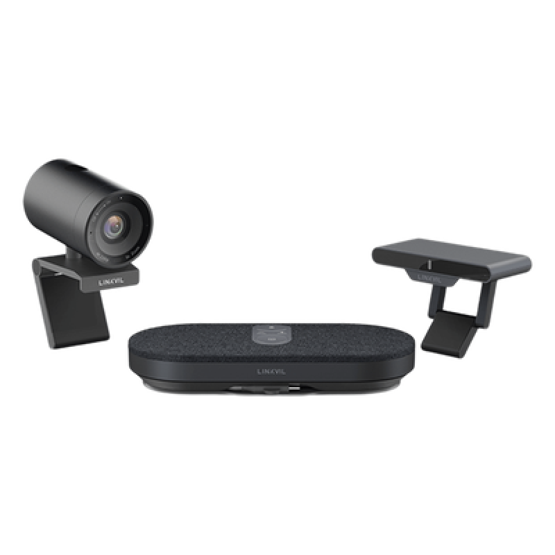 Sistema Videoconferencia 4K Todo en Uno / Cámara 8MP + Altavoz 3W / Micrófono 8 Filas / USB Type-C BYOD / Transmisión Inalámbrica 4K / Salas hasta 32 m² (344 ft²)