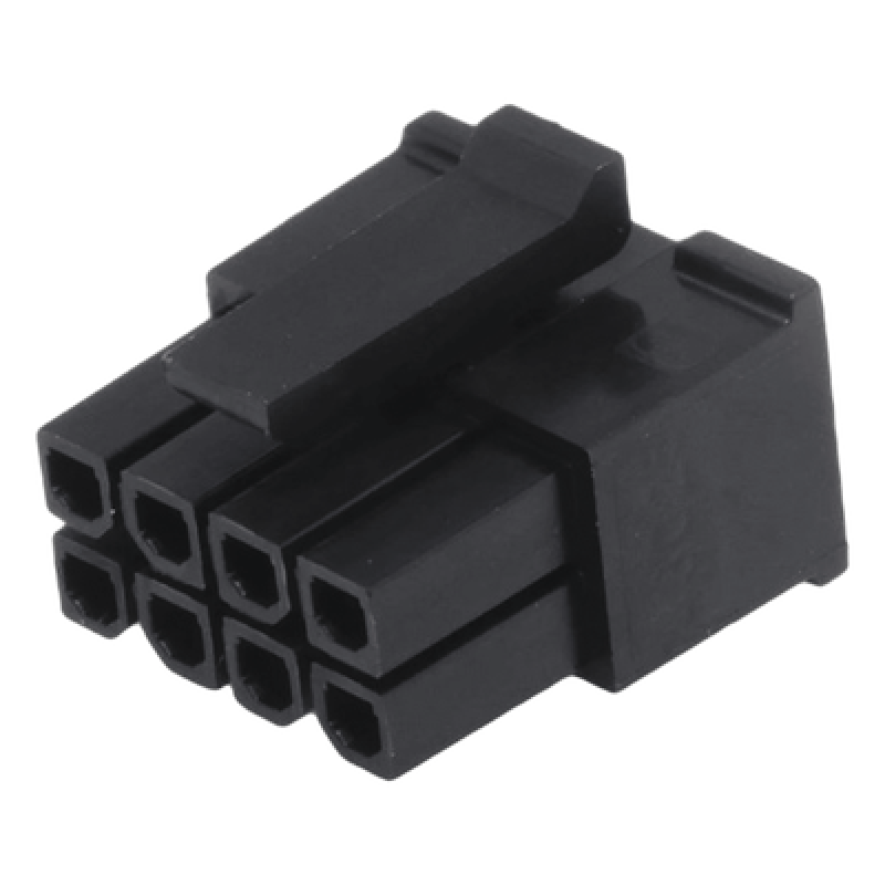 Conector Plug / 8 Contactos / Doble Fila / Paso 3.0 mm / Pin Hembra / 5.0A / -40°C a +105°C
