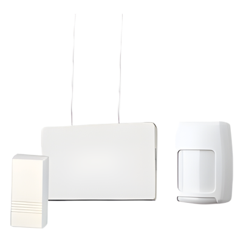 Kit Inalámbrico de Arranque / Receptor 5881ENH / 4 Contactos Magnéticos / Detector PIR Serie 5800 / Batería Litio 3 a 5 Años / Panel Vista