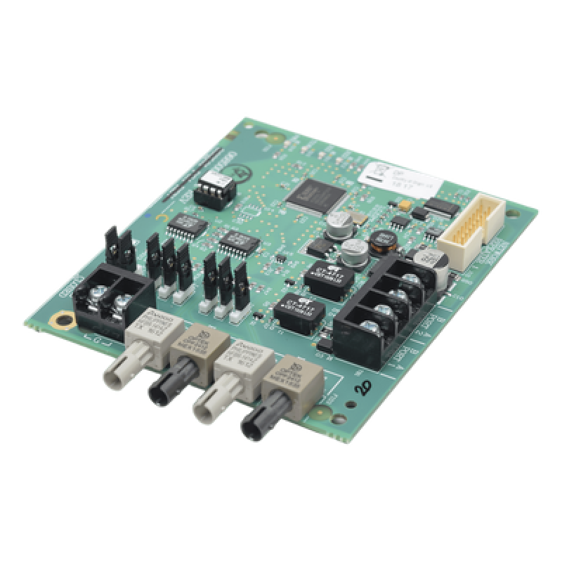 Módulo Repetidor de Red / Fibra Óptica Multimodo 62.5/125 µm / Par Trenzado de Cobre / Topología Bus o Clase A / 24 VDC / UL 864 9na Edición