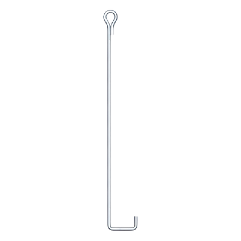 Ancla de Suelo con Ojo de Llave Ø 3/4" x 150 cm, Galvanizado por Inmersión en Caliente.