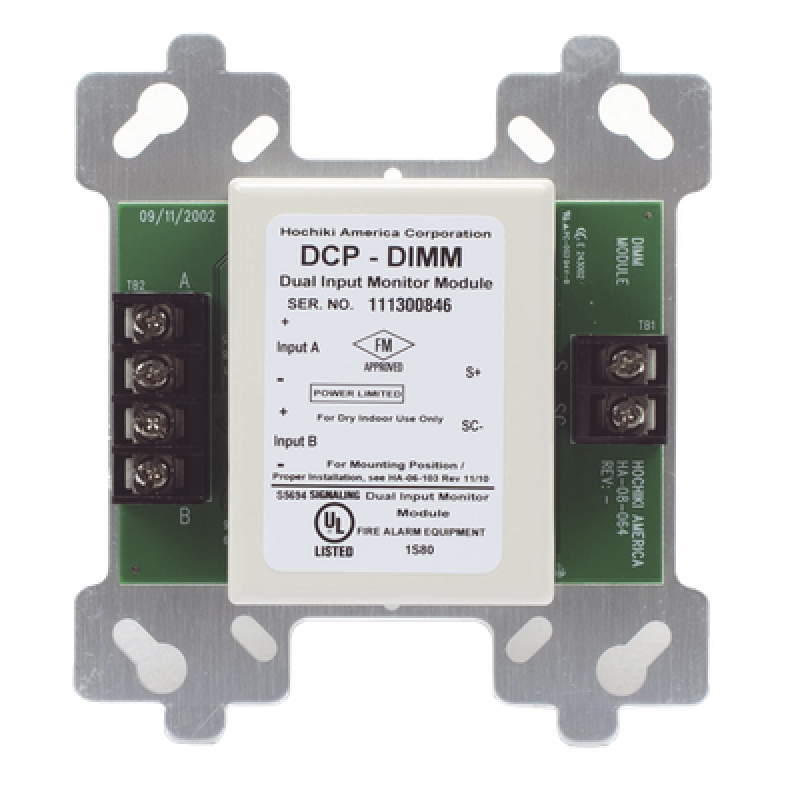 Módulo Direccional de Monitoreo / 2 Entradas Independientes / Montaje en Caja de 4" / Comunicación DCP / 127 Dispositivos por Bucle