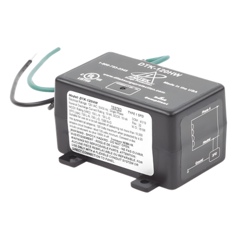 Protector de Sobretensión / 120 VCA / 15 A / NEMA 4X / -35°C a 80°C / UL1449