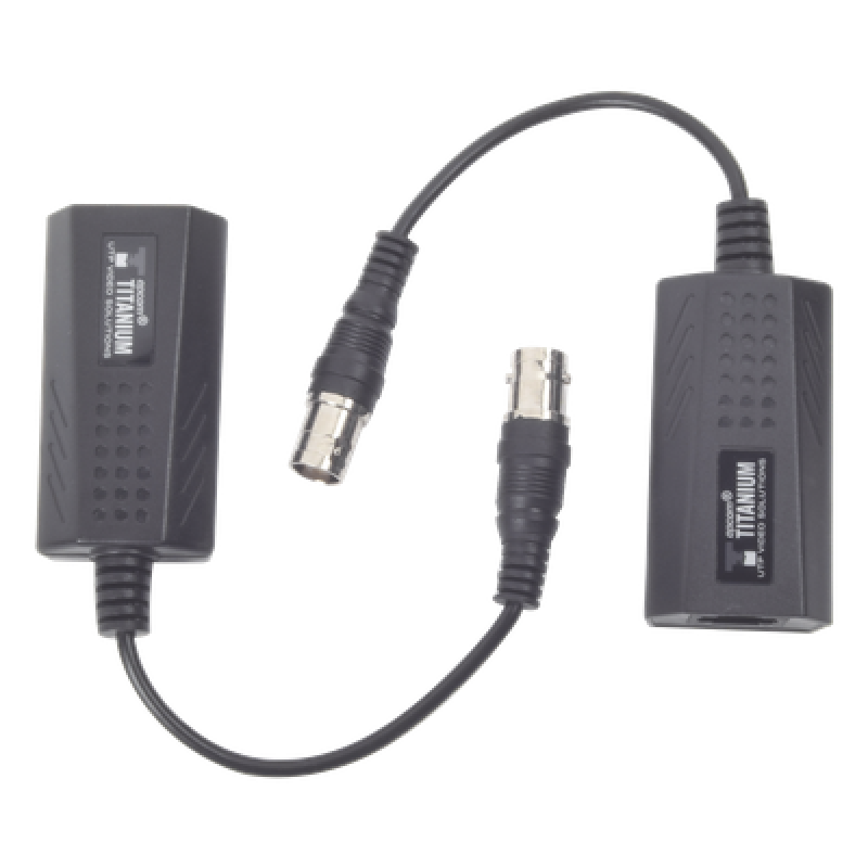 Kit EXTENSOR IP por cable CABLE COAXIAL para distancias de HASTA 200 m / REUTILIZA EL CABLEADO EXISTENTE PARA CONECTAR CÁMARAS IP / No Requiere Energía / Transmisión en Tiempo Real / Protección Contra Sobretensiones Incorporada