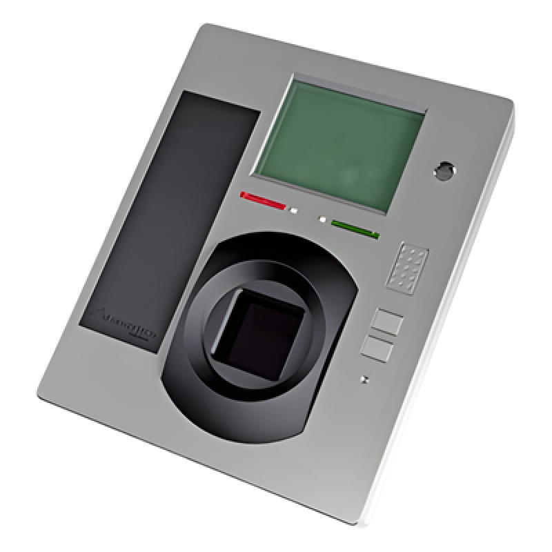 Terminal de Biometría de Venas de Palma / Sin Contacto / 10,000 Palmas Locales / IP65 / Pantalla Táctil 3.5" / TCP-IP Wiegand