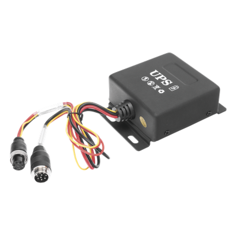 UPS para Videovigilancia Móvil / 24 VDC / 2000 mAh / 20 min Autonomía / Anti-vibración / -10°C a 60°C / Conector Aviación