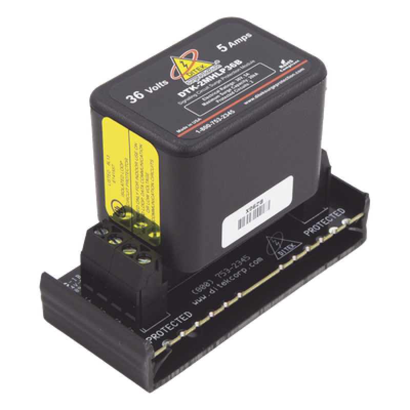 Protector Modular de Voltaje / 2 Pares / Hot-Swap / Tecnología SAD / 36 V / Voz Datos y Señalización