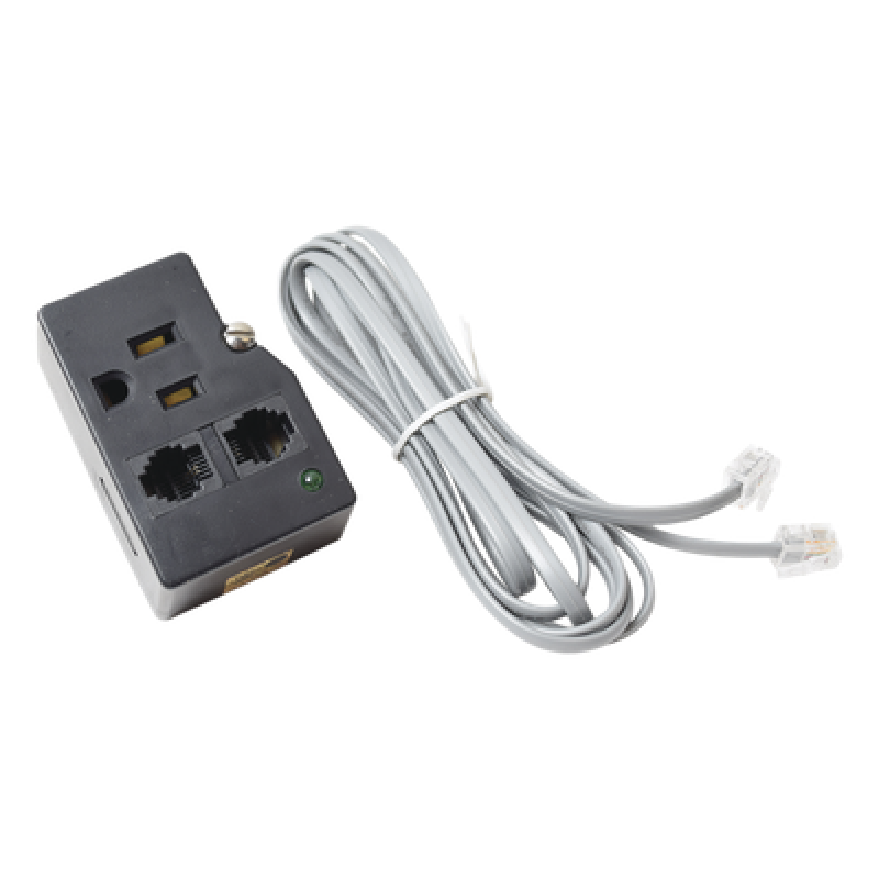 Protector Plug 120 V / 15 A / 40,000 A / Telco RJ11 / LED Diagnóstico y Tornillo Fijación